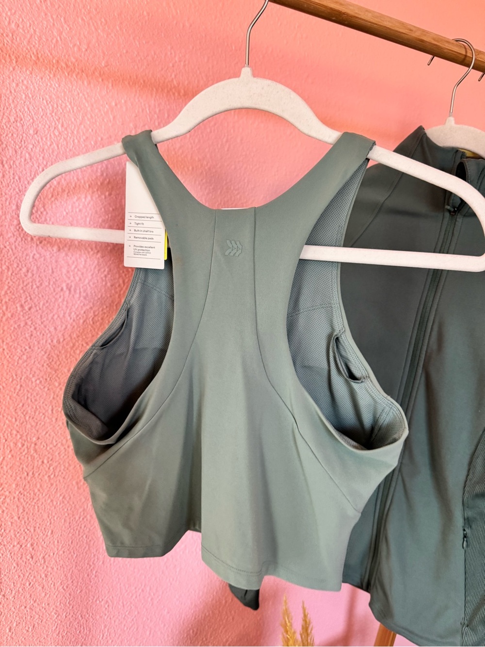 all in motion Olive Green Racerback Tank Top - Picture 3 of 3